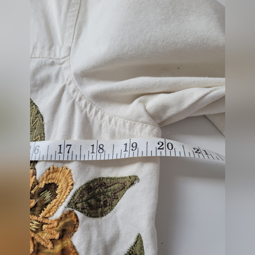 Laura Ashley Petite White Jacket with Embroidery - Picture 8 of 17